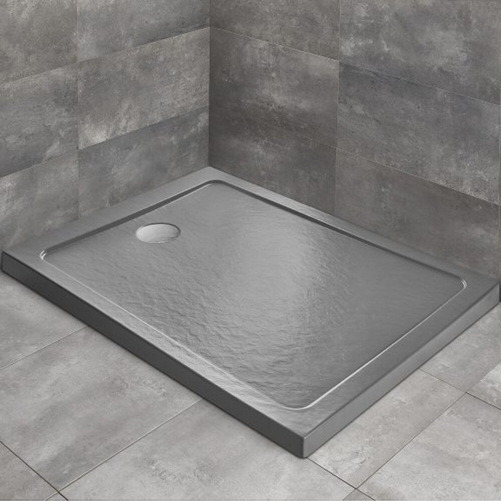 Правоъгълна душ кабина Radaway Doros F Stone 160x90 cm акрил антрацит