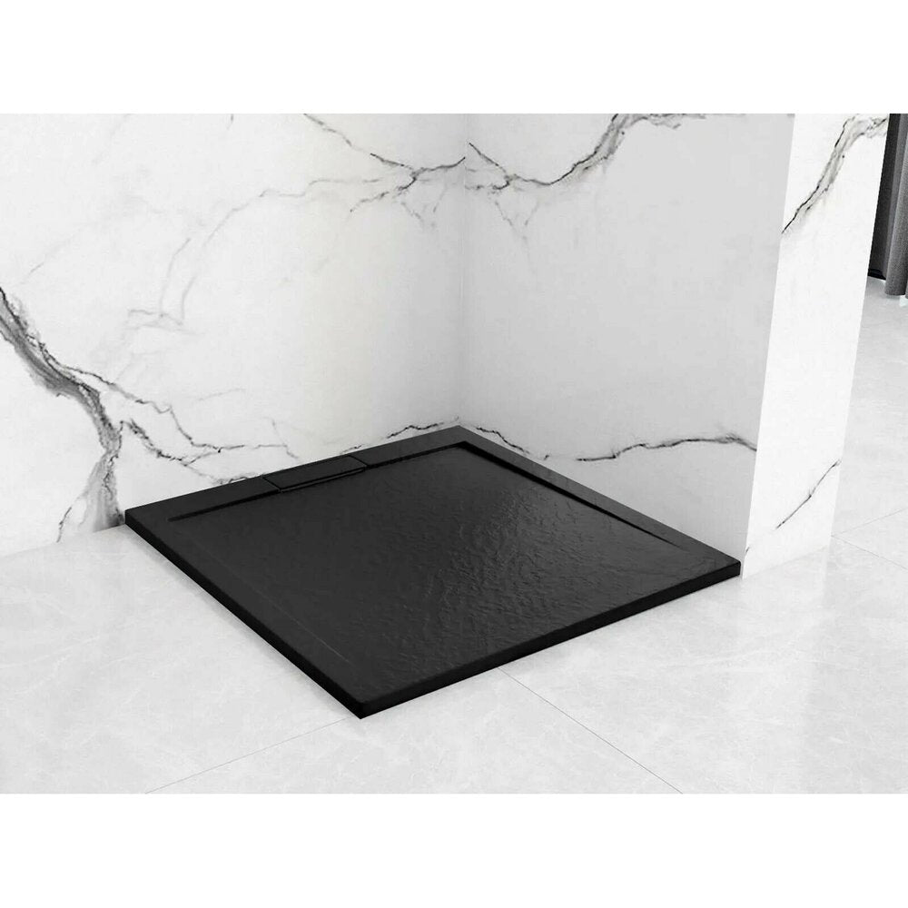 Rea Grand Rectangular Shower Tray 80x100 Black