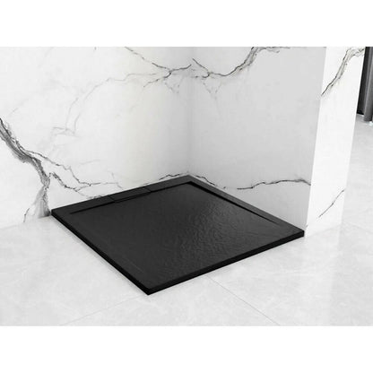 Rea Grand Rectangular Shower Tray 80x100 Black