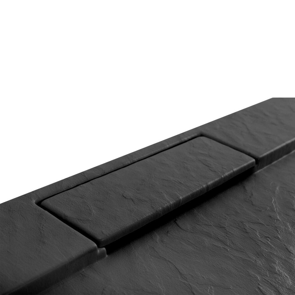 Rea Grand Rectangular Shower Tray 80x100 Black