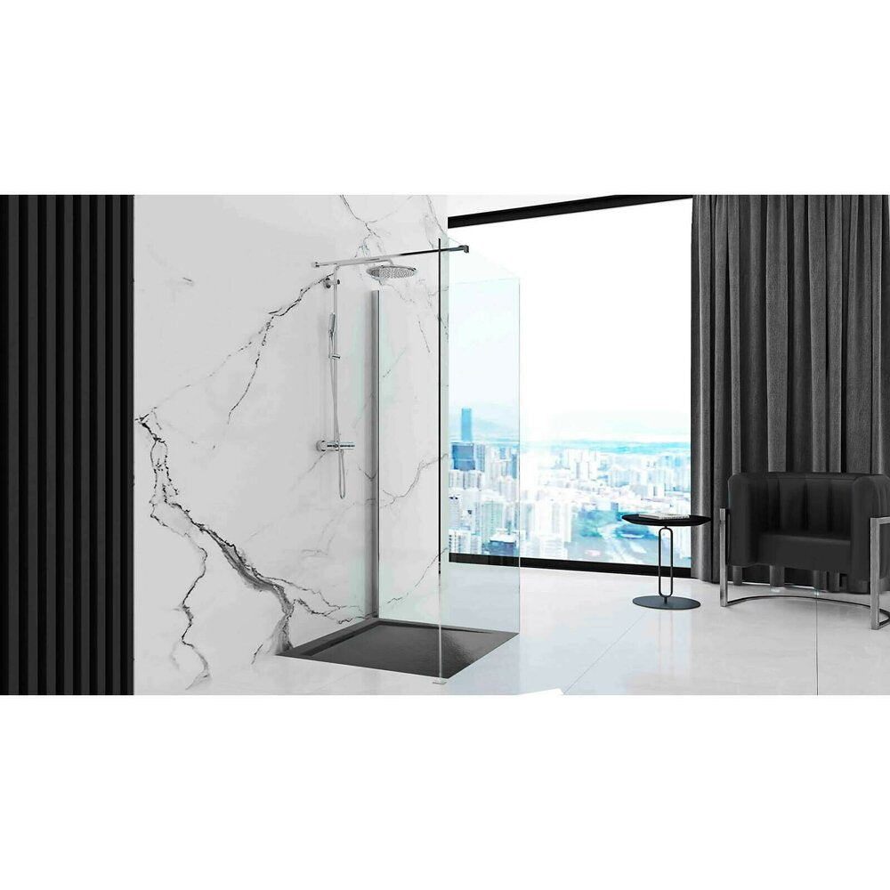 Rea Grand Rectangular Shower Tray 80x100 Black