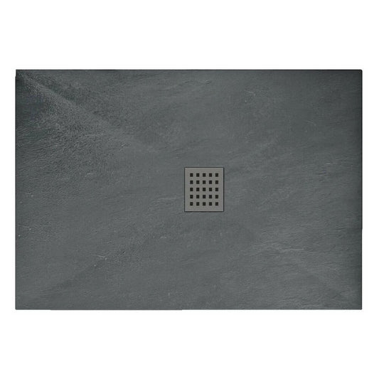 Правоъгълна душ кабина Rea Rock 80x100 сива