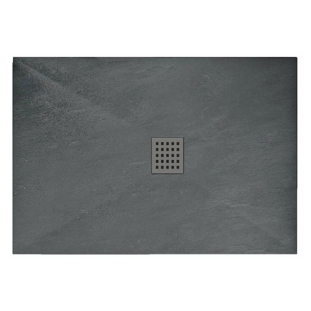 Правоъгълна душ кабина Rea Rock 80x120 сиво