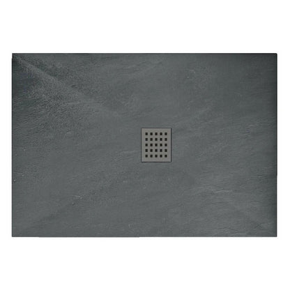 Правоъгълна душ кабина Rea Rock 80x120 сиво