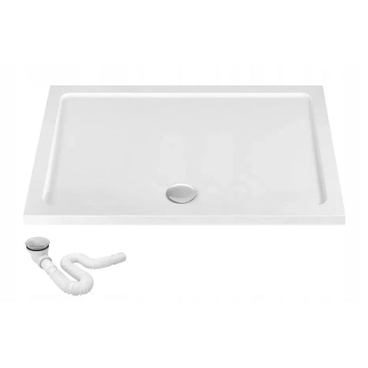 Продуктова тава за душ Rea Savoy 80x100 бяла