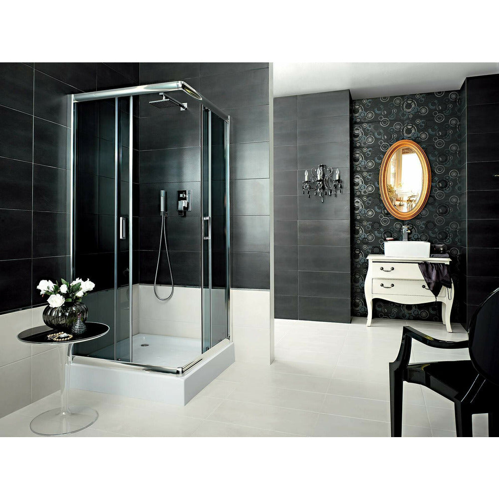 Квадратна душ кабина Deante Funkia бяла 90x90 см
