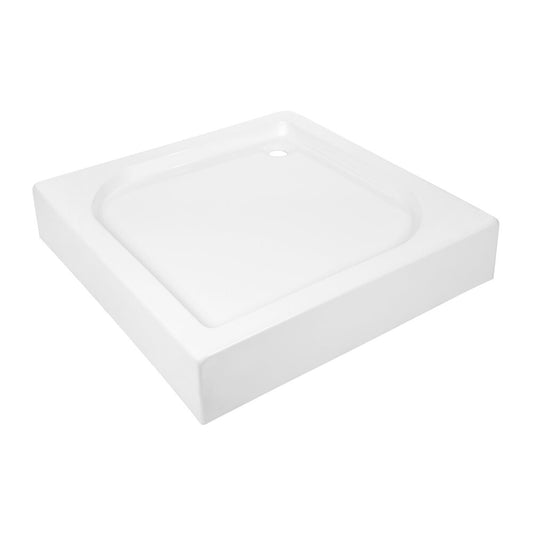 Invena Square Shower Tray 90x90 White