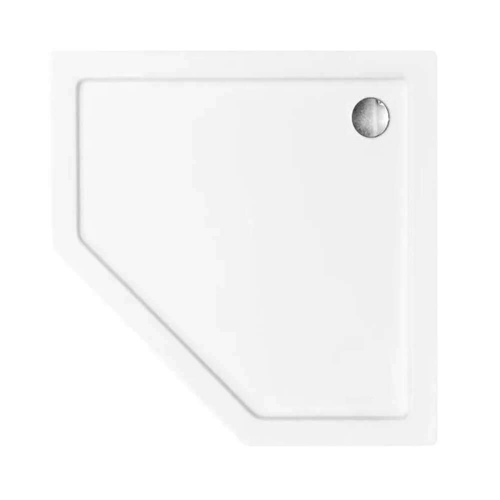 Пентагонална душ кабина Rea Diamond 80x80 бяла