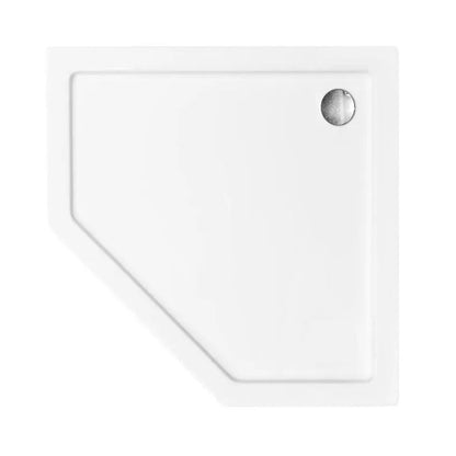 Пентагонална душ кабина Rea Diamond 80x80 бяла