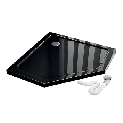 Пентaгонална душ кабина Rea Diamond 90x90 черна