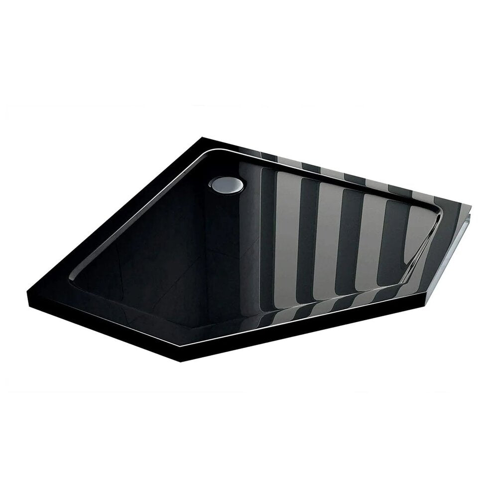Пентaгонална душ кабина Rea Diamond 90x90 черна