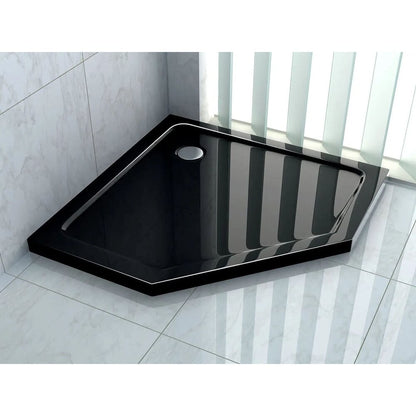 Пентaгонална душ кабина Rea Diamond 90x90 черна