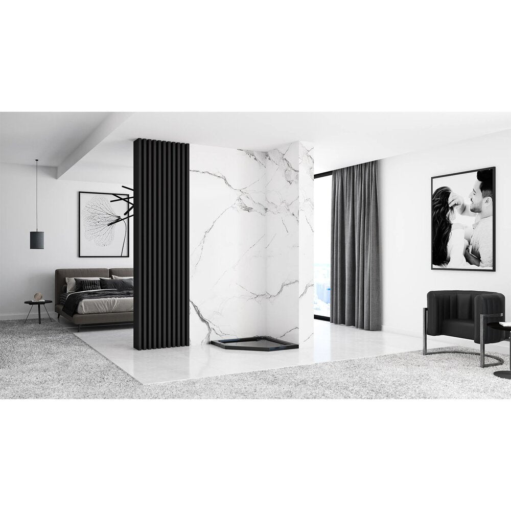 Пентaгонална душ кабина Rea Diamond 90x90 черна