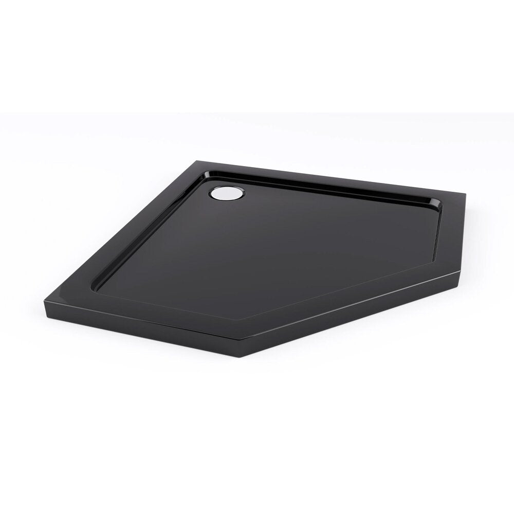 Пентaгонална душ кабина Rea Diamond 90x90 черна