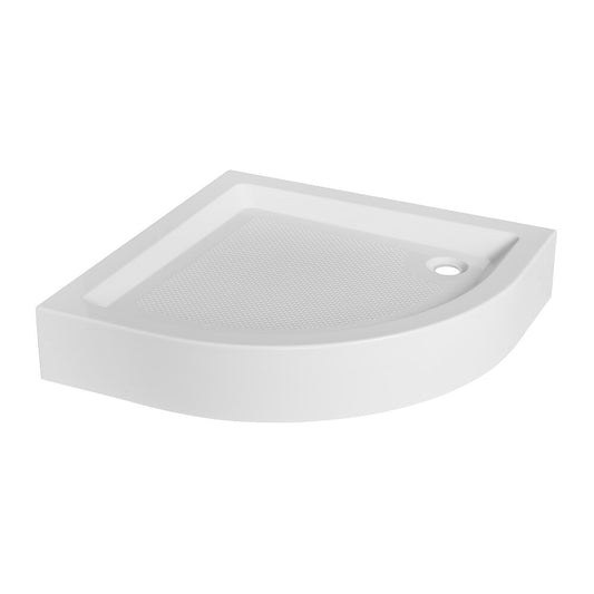 Invena Semi-Round Shower Tray 90x90 White