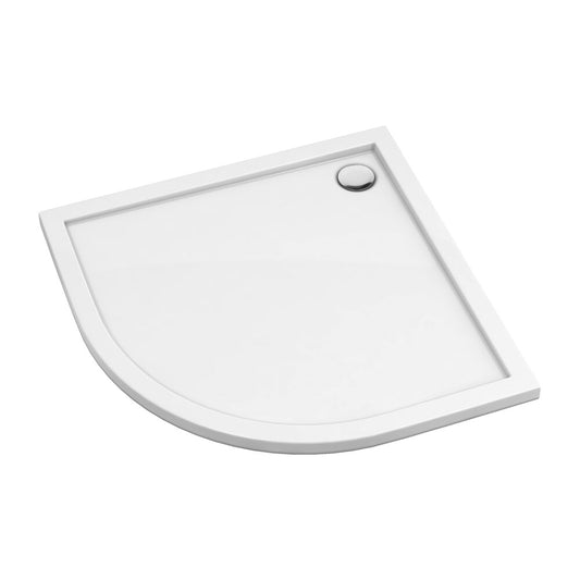 Omnires Merton Semi-Round Shower Tray White 80x80 cm