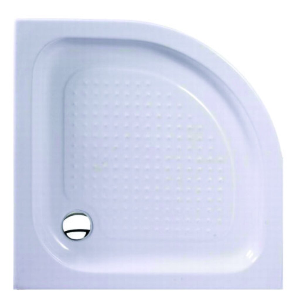 Семиротунна душ кабина Inter Ceramic 80x80 см, бял финиш