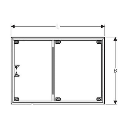 Кадър за монтаж на душ-кадка Geberit Setaplano за 6 крака 90x120 см