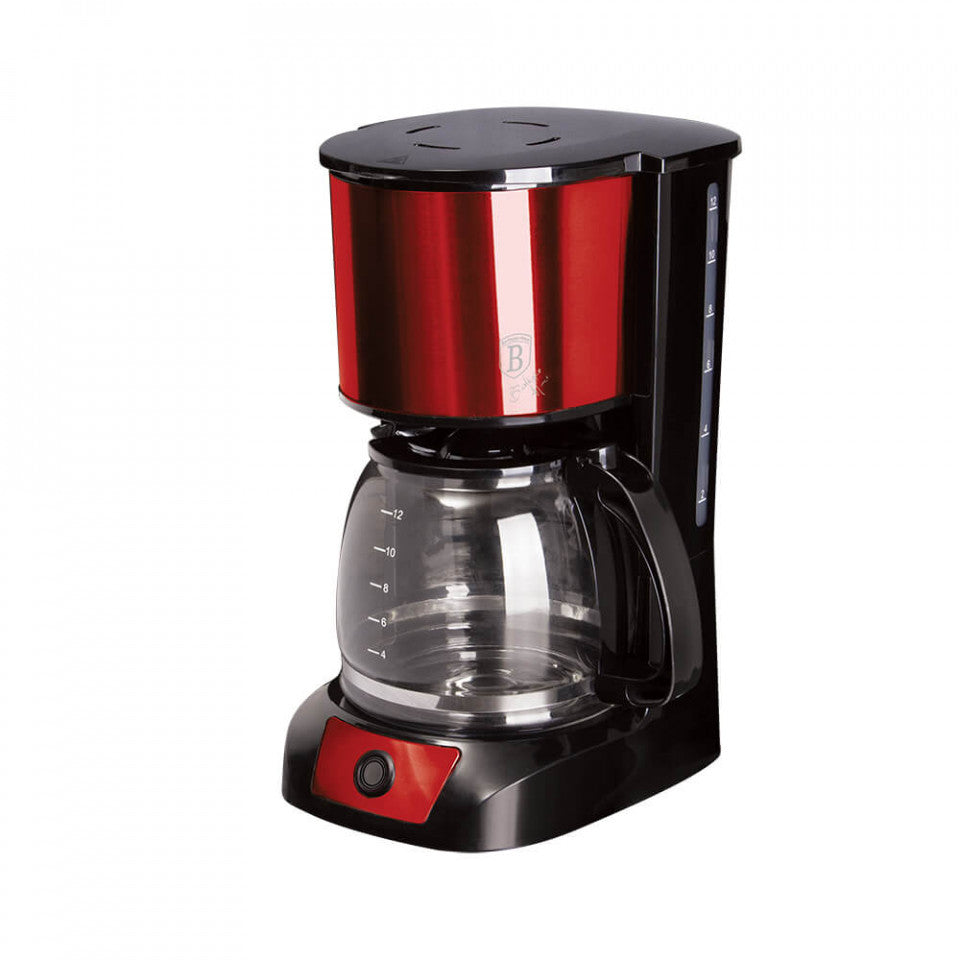Електрическа кафемашина Burgundy Metallic Line BerlingerHaus BH 9158