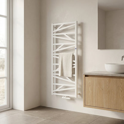 Сушилник за хавлии Rune Alva 1187x530 mm бял гланц