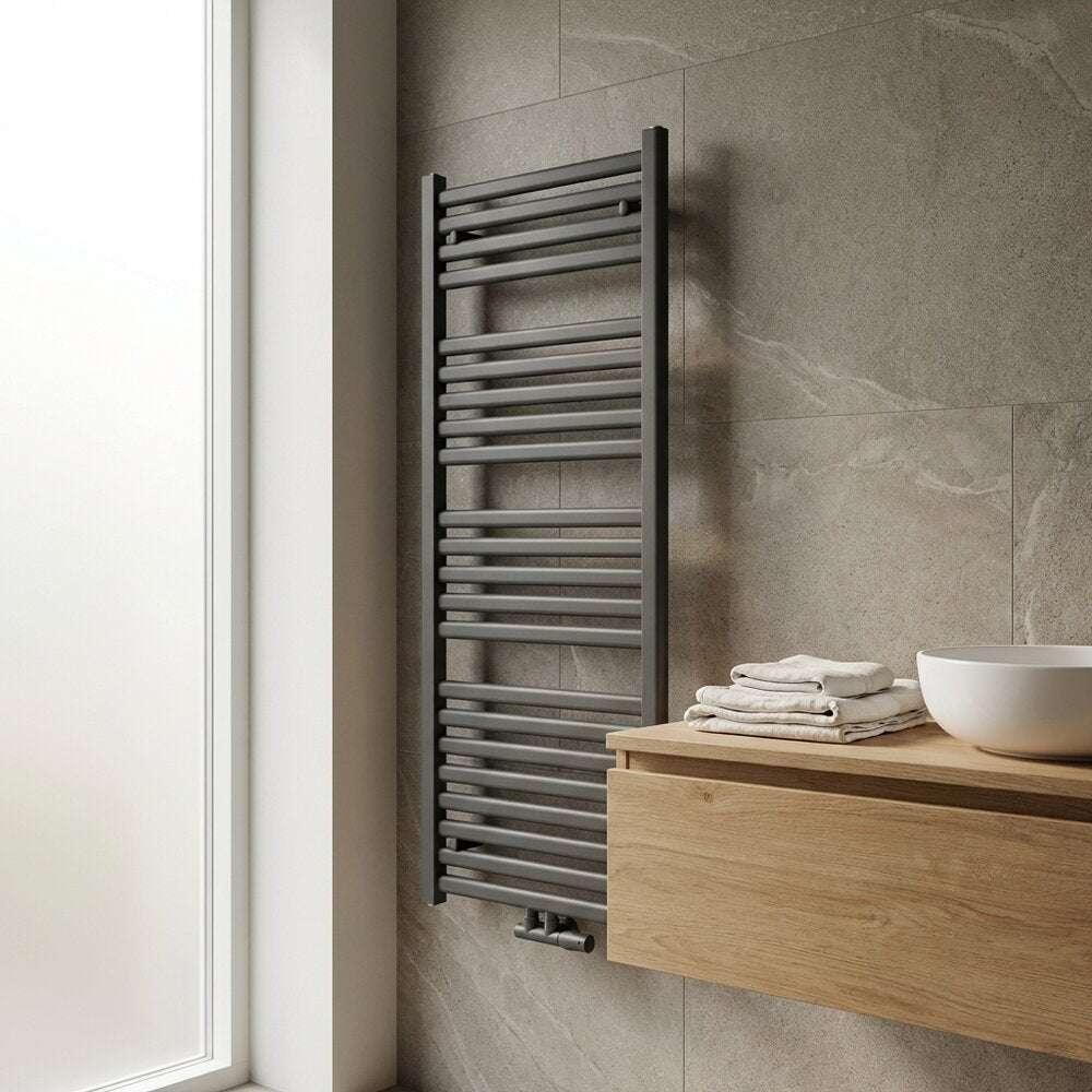 Сушилник за кърпи Rune Lykke 1200x500 mm мат антрацит