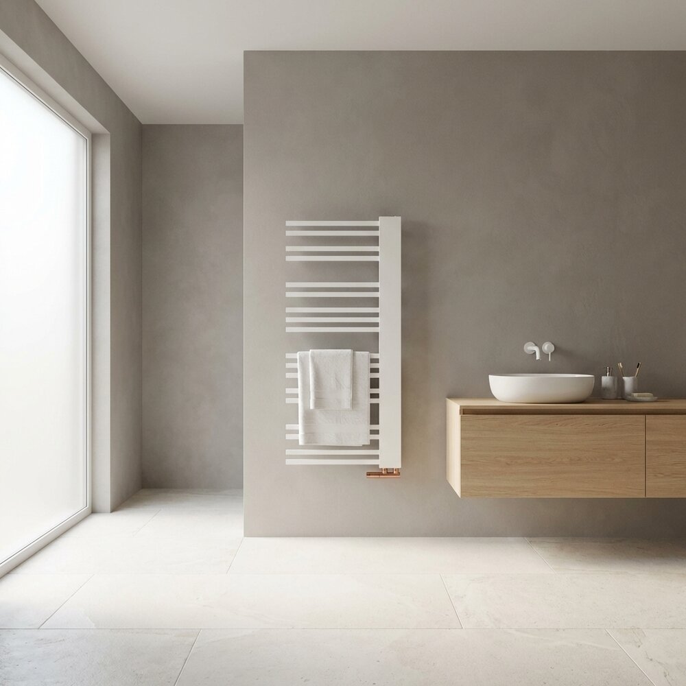 Сушилник за хавлии Rune Nemi 1200x502 mm бял гланц