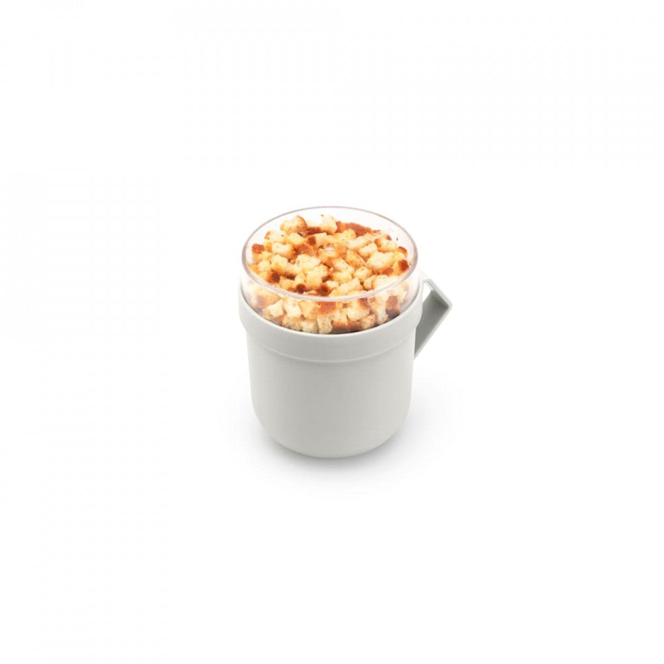 Чаша с капак Brabantia Make&Take 600ml, Светлосив 1006295