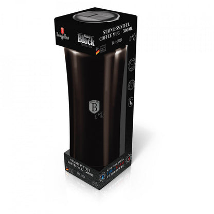 Термос чаша за кафе Metallic Line Shiny Black Edition BerlingerHaus BH 6821