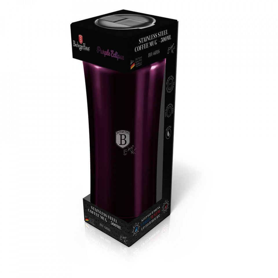 Термос чаша за кафе Purple Eclipse Collection BerlingerHaus BH 6816