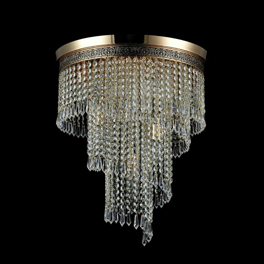 Maytoni Cascade Chandelier Gold 7 Bulbs
