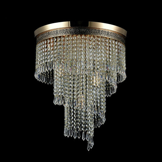 Maytoni Cascade Chandelier Gold 7 Bulbs