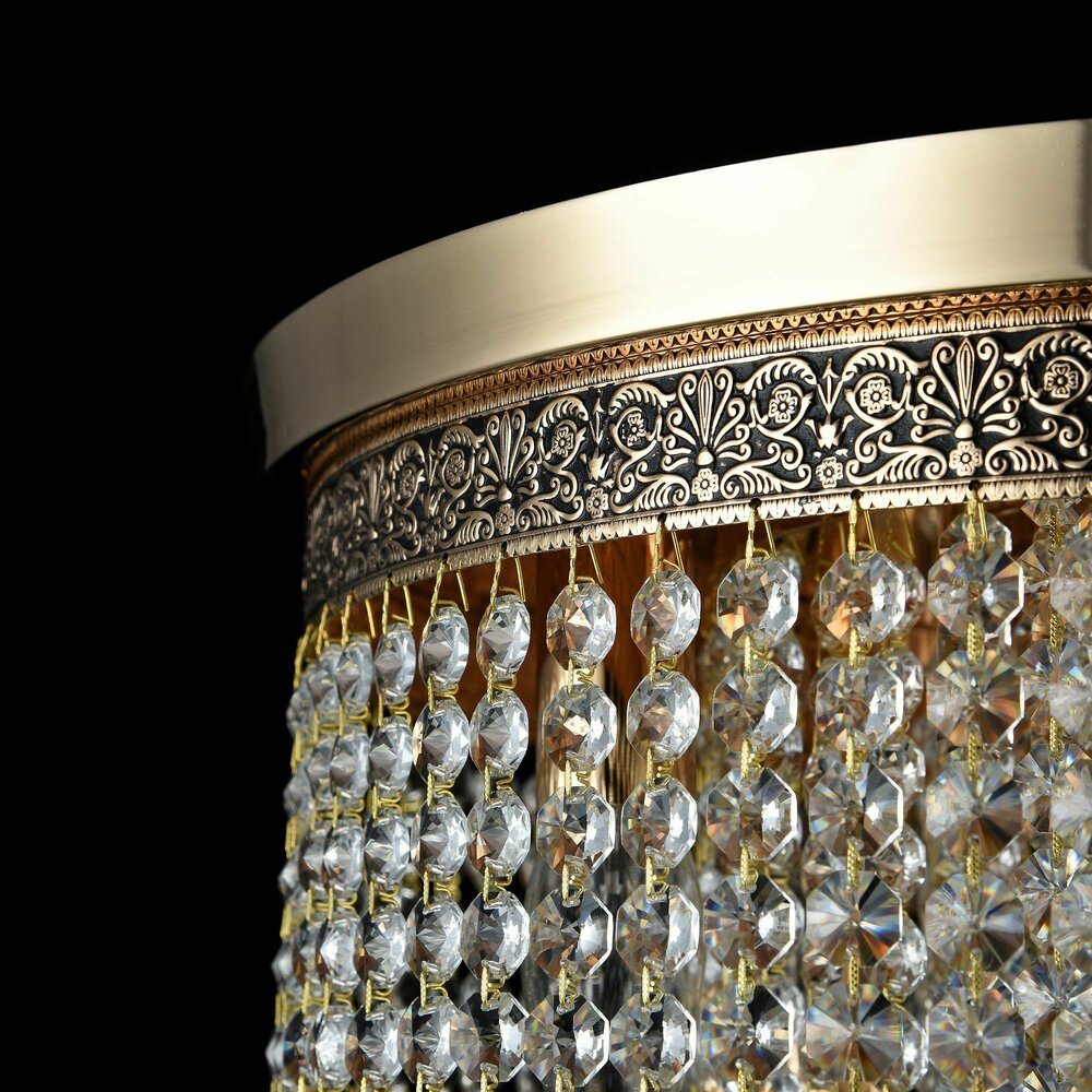 Maytoni Cascade Chandelier Gold 7 Bulbs