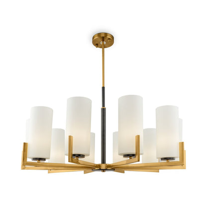 Maytoni Fortano Black/White Chandelier 10 Bulbs