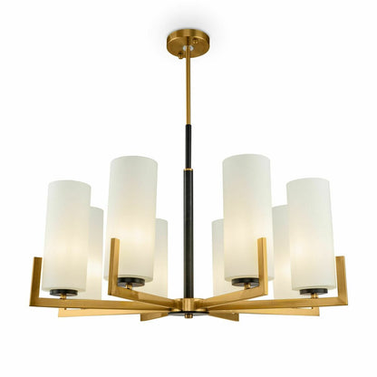 Maytoni Fortano Chandelier Black/White 8 Bulbs