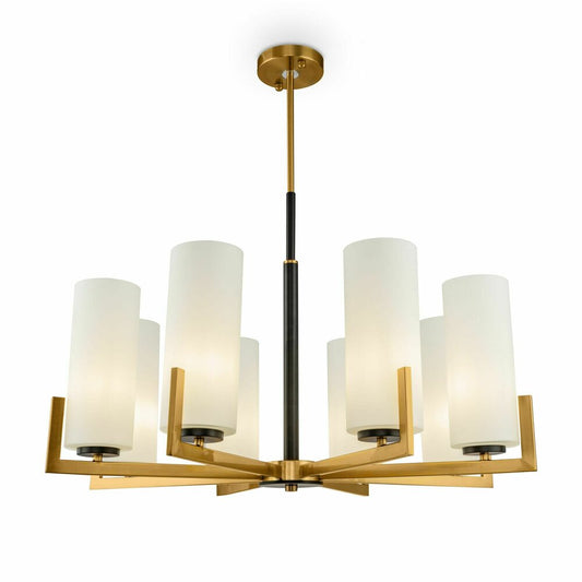 Maytoni Fortano Chandelier Black/White 8 Bulbs