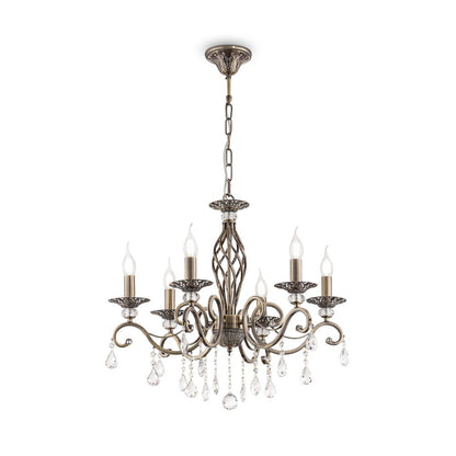 Maytoni Grace Brass Chandelier 6 Bulbs