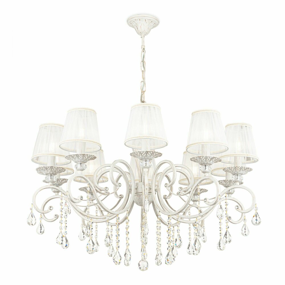 Maytoni Grace White/White Chandelier 10 Bulbs