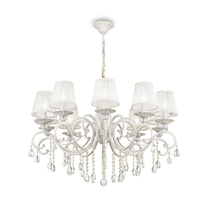 Maytoni Grace White/White Chandelier 10 Bulbs