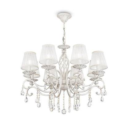 Maytoni Grace White/White Chandelier 8 Bulbs