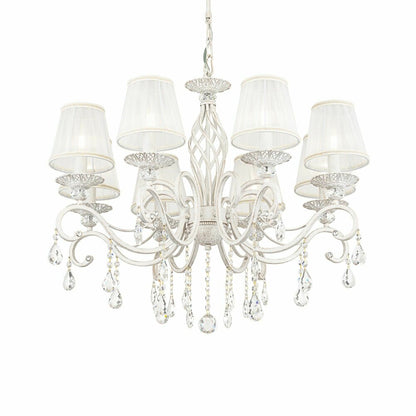 Maytoni Grace White/White Chandelier 8 Bulbs