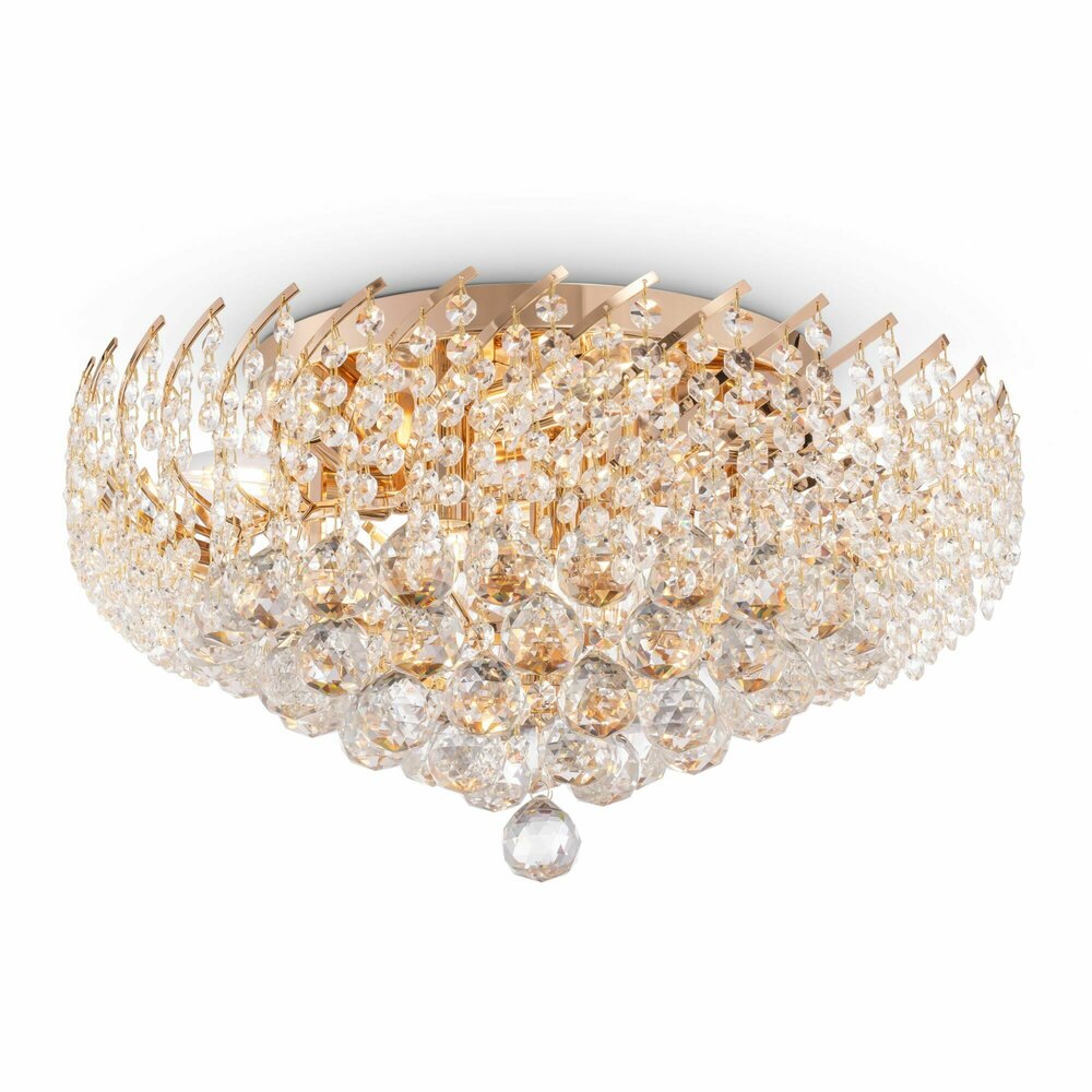 Maytoni Karolina Gold Chandelier 9 Bulbs