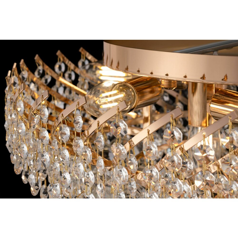 Maytoni Karolina Gold Chandelier 9 Bulbs