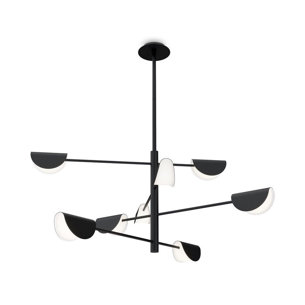Maytoni Mollis Chandelier Black/Black 8 Bulbs
