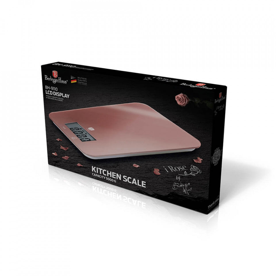 Цифрова кухненска везна I-Rose Collection BerlingerHaus BH 9110
