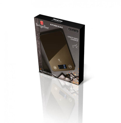 Цифрова кухненска везна Metallic Line Shiny Black Edition BerlingerHaus BH 9363