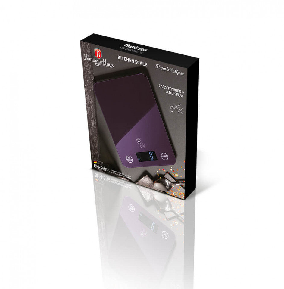 Цифрова кухненска везна Purple Eclipse Collection BerlingerHaus BH 9364