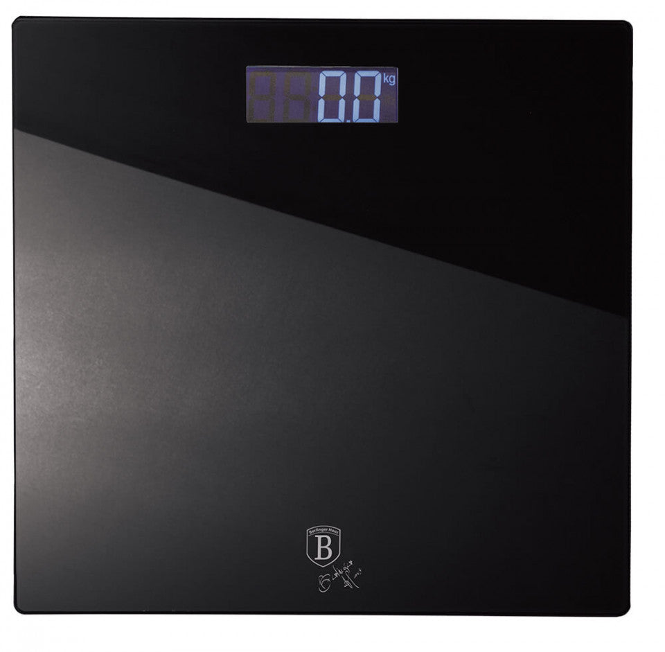 Цифрова везна за телесно тегло Black Silver Collection BerlingerHaus BH 9354
