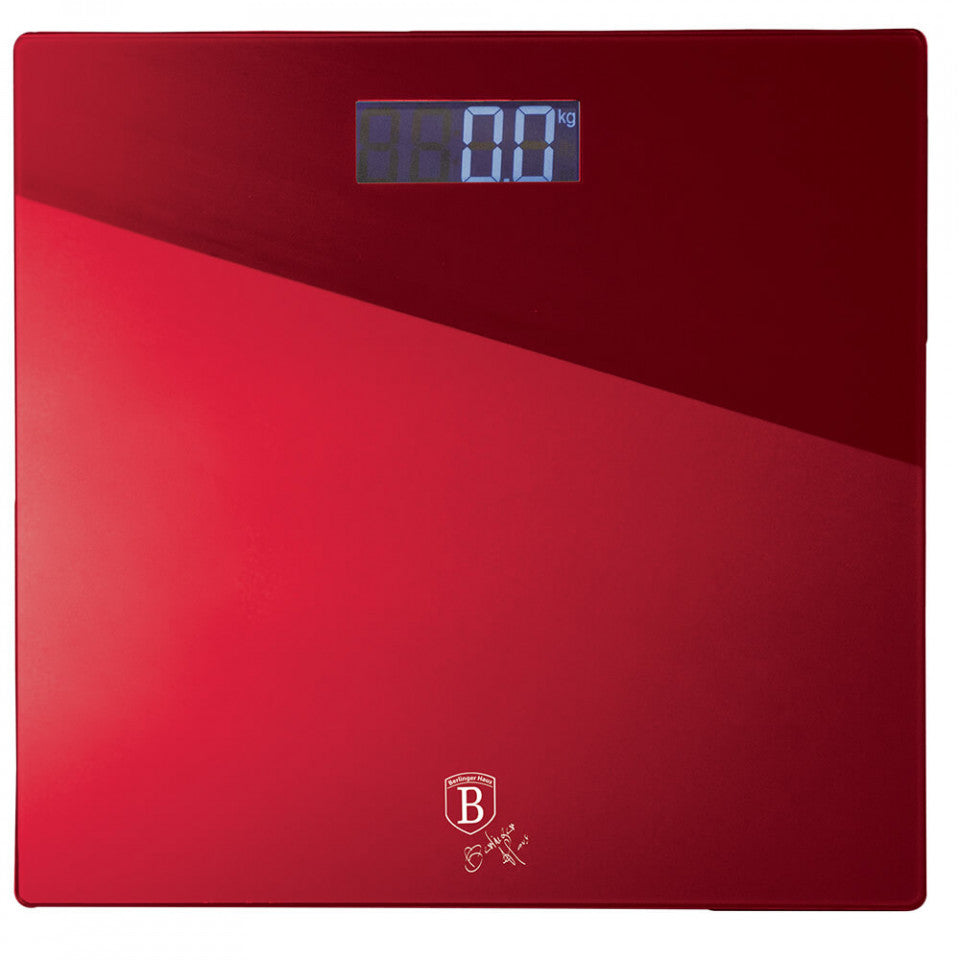 Цифрова везна за телесно тегло Burgundy Metallic Line BerlingerHaus BH 9351