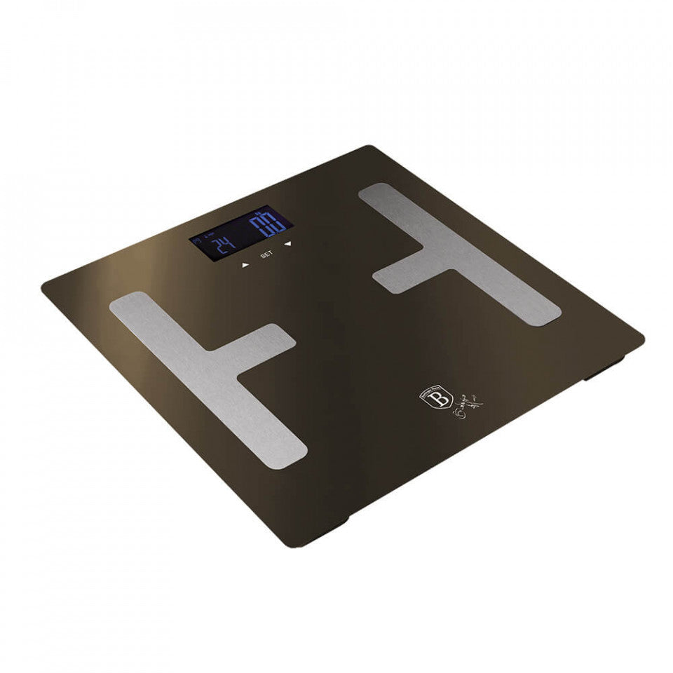 Цифрова везна за телесно тегло Metallic Line Shiny Black Edition BerlingerHaus BH 9220