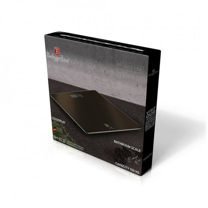 Цифрова везна за телесно тегло Metallic Line Shiny Black Edition BerlingerHaus BH 9222